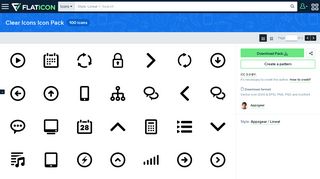 
                            5. Clear Icons 100 free icons (SVG, EPS, PSD, PNG files) - Flaticon