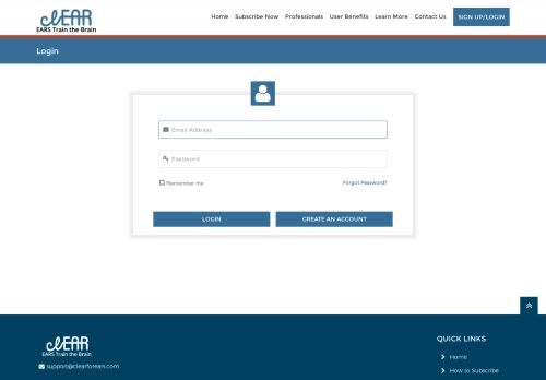 
                            7. clEAR - Login Site - clEARWorks4EARs