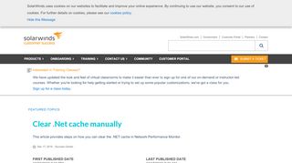 
                            12. Clear .Net cache manually - SolarWinds Worldwide, LLC. Help and ...