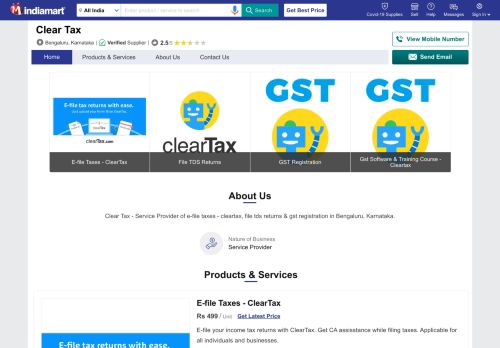 
                            10. Clear Tax - Service Provider of E-file Taxes - ClearTax & File TDS ...