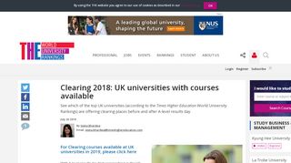 
                            9. Clearing 2018: UK universities with courses available | ...