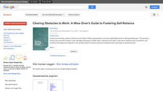 
                            12. Clearing Obstacles to Work: A Wise Giver's Guide to Fostering ...
