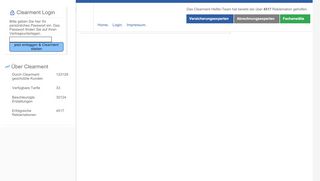 
                            6. Clearment Erstattungsmanager - Login