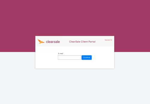 
                            5. Clearsale Dashboard : Login