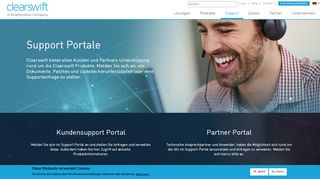 
                            8. Clearswift Support Portale | Clearswift