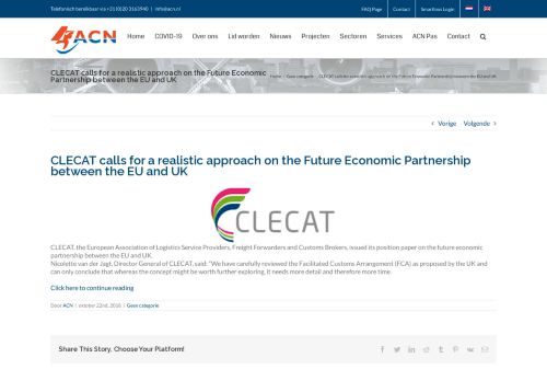 
                            10. CLECAT calls for a realistic approach on the Future Economic ... - ACN