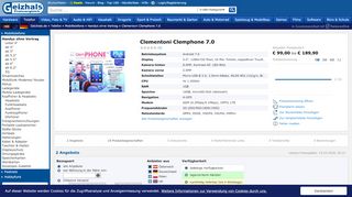 
                            8. Clementoni Clemphone 7.0 ab € 129,99 (2019) | Preisvergleich ...