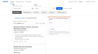 
                            12. Clemson University Jobs, Employment in Starr, SC | Indeed.com