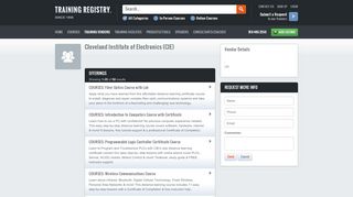 
                            12. Cleveland Institute of Electronics (CIE) - The Training Registry