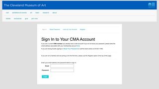 
                            12. Cleveland Museum of Art | Login