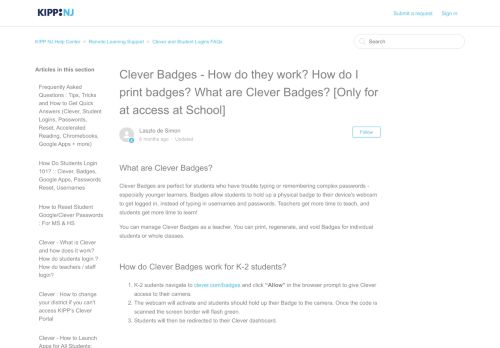 
                            8. Clever Badges - How do they work? How do I print badges? What are ...