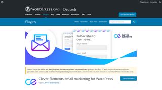 
                            5. Clever Elements email marketing for WordPress | WordPress.org