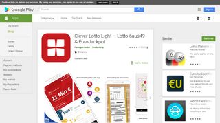 
                            2. Clever Lotto Light – Lotto 6aus49 & EuroJackpot – Apps bei Google Play