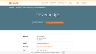 
                            8. cleverbridge Kündigungsadresse und Kontaktdaten - Aboalarm