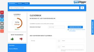 
                            9. CLEVERBUX reviews and reputation check - RepDigger