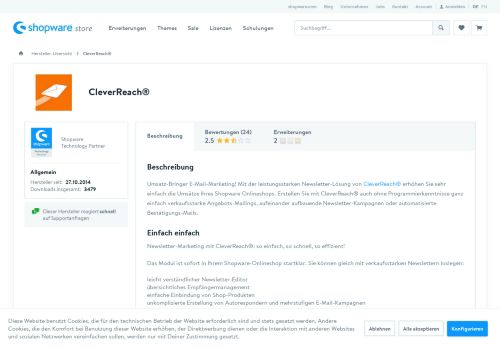 
                            7. CleverReach® | Shopware Community Store