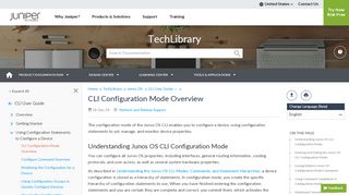 
                            5. CLI Configuration Mode Overview - TechLibrary - Juniper Networks