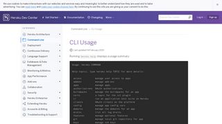 
                            4. CLI Usage | Heroku Dev Center