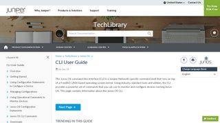 
                            2. CLI User Guide - TechLibrary - Juniper Networks