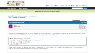 
                            7. Click a button to get next page - Python Forum