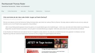 
                            10. Click-and-date.de der Ideo Labs GmbH: Augen auf beim Eierkauf ...