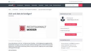 
                            9. click-and-date.de kündigen? | anwalt24.de