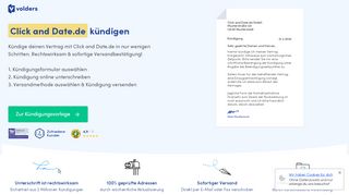 
                            5. Click and Date.de online & rechtssicher kündigen - Volders