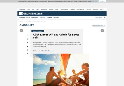 
                            7. Click & Boat will das Airbnb für Boote sein | NGIN Mobility