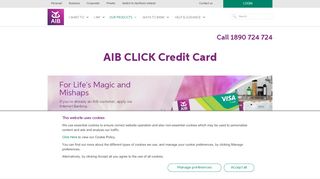 
                            6. Click Credit Card - AIB