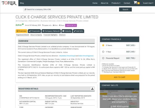
                            13. Click E-Charge Services Private Limited - Financial Reports, Balance ...