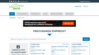 
                            4. Click Macaé - Empregos - Petróleo e Gás