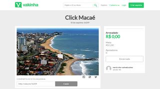 
                            12. Click Macaé - Vaquinhas online | Vakinha.com.br