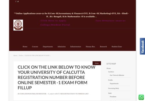 
                            8. click on the link below to know your university of calcutta registration ...
