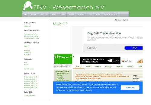 
                            13. Click-TT - TTKV-Wesermarsch eV