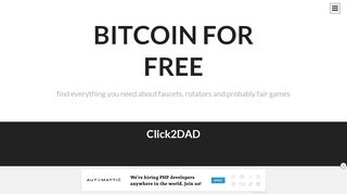 
                            3. click2DAD | Bitcoin for free - Bitcoin faucets - WordPress.com