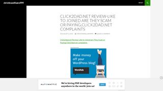 
                            12. Click2dad.net Review-Like to Joined are They Scam or Paying ...