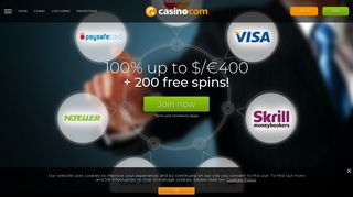 
                            9. ClickAndBuy Casino | Up to $/€400 Bonus | Casino.com