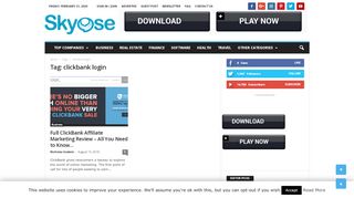 
                            9. clickbank login News | Skyose - All-In-One Platform For Guides, Tips ...