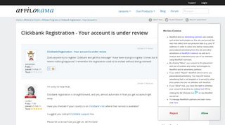 
                            5. Clickbank Registration - Your account is under review | Affiliate ...