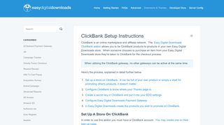 
                            7. ClickBank Setup Instructions - Easy Digital Downloads
