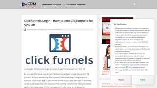 
                            5. Clickfunnels Login - How to Join Clickfunnels for 55% Off
