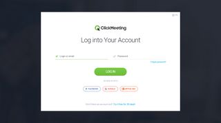 
                            1. ClickMeeting: Log in