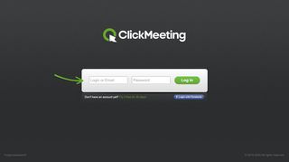 
                            5. ClickMeeting.com: Web Conferencing Solution - Sign in