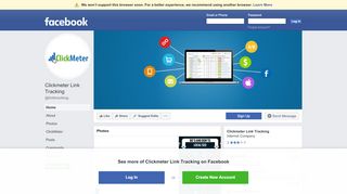 
                            10. Clickmeter Link Tracking - Home | Facebook