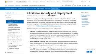 
                            4. ClickOnce Security and Deployment - Visual Studio | Microsoft Docs