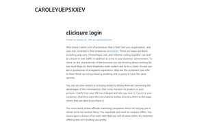 
                            8. clicksure login – caroleyuepsxxev