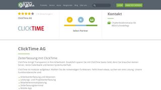 
                            6. ClickTime AG - GRYPS Select Partner - Gryps.ch