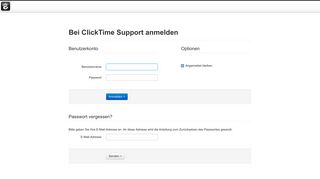 
                            6. ClickTime Support :: Anmelden