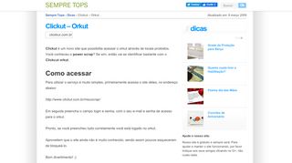 
                            9. Clickut - Orkut - Sempre Tops