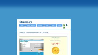 
                            10. clickyclix.com website worth, domain value and website traffic - SitePrice